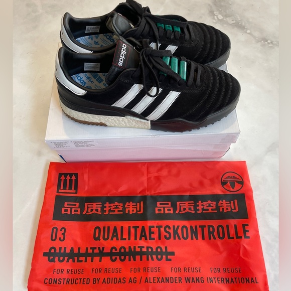 Alexander Wang x Adidas Originals Boost Classic Black Size 9.5M Lightly Worn - Picture 2 of 5